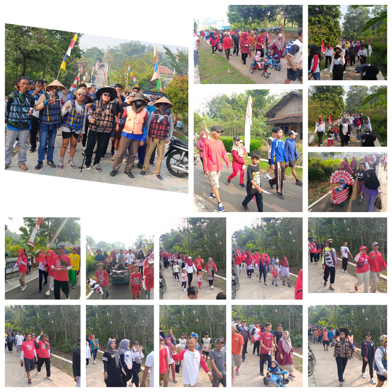 Antusiasme Warga Desa Serut Meriahkan Gerak Jalan